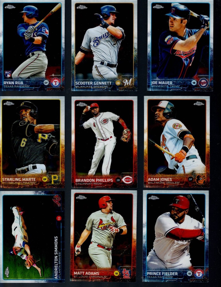 2015 TOPPS CHROME BASEBALL COMPLETE YOUR SET 1-200 BUY MORE, SAVE MORE