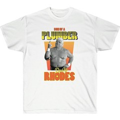 Dusty Rhodes Son of a Plumber WWE Mens White T-shirt