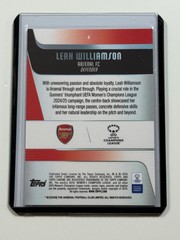 2025-26 Topps Chrome Women&rsquo;s UWCL True Purple #4 Leah Williamson 41/75