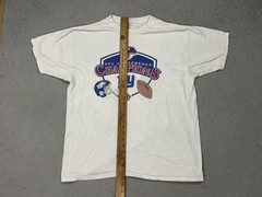 Vintage New York Giants Shirt Mens XL White NFL NFC Champs Fruit Of The Loom Tee