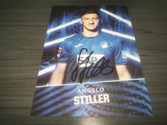 Angelo Stiller hand signed TSG 1899 Hoffenheim Club autograph card