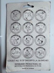 Snoopy Peanuts 1984 Los Angeles Olympics Pole Vault Iron On Sew On Patch Sealed