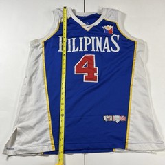Pilipinas Basketball Jersey Philippines FIBA #4 Jimmy Alapag Men’s L