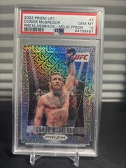 2022 Panini Prizm UFC Conor McGregor #7 Prizm Flashback Mojo /25 PSA 10