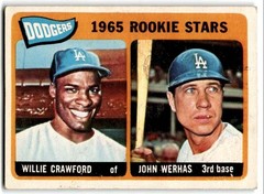 1965 Topps Willie Crawford/John Werhas Rookie Baseball Cards #453