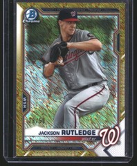Jackson Rutledge 2021 Bowman Chrome Gold Shimmer Refractor Nationals #/50