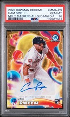 2025 Bowman Chrome Melt Mashers Autographs Cam Smith #MMA-CS GLD Mini Dia PSA 10