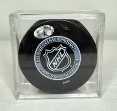 Chicago Blackhawks Signed Hockey Puck Unknown Autograph NHL Memorabilia Display