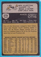 1973 Topps – Amos Otis #510