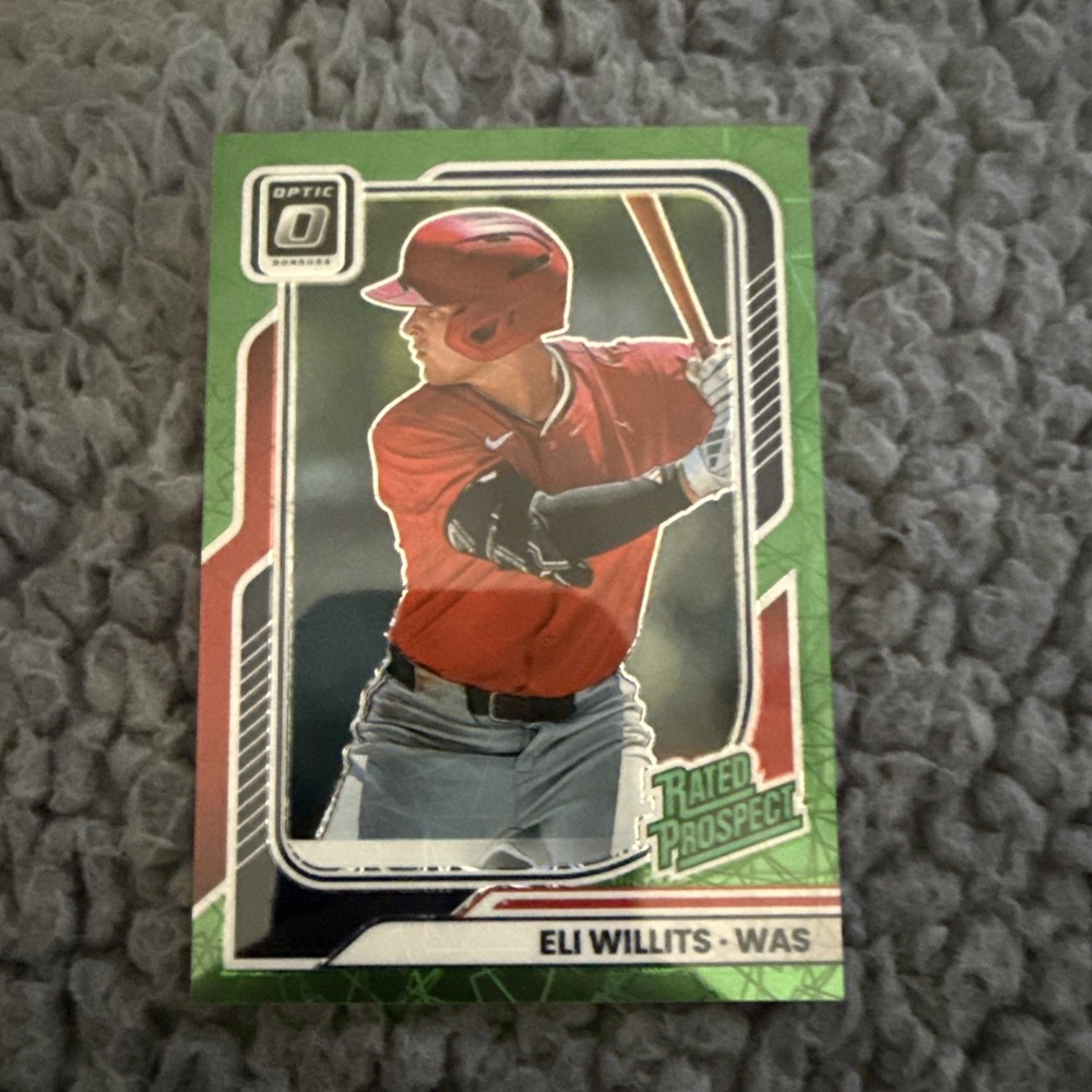 Panini 2026 Donruss Rated Prospect Eli Willits Lime 24/149