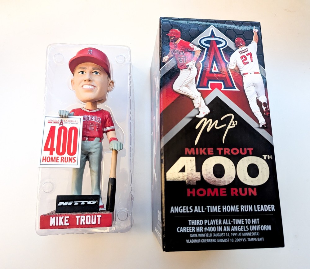 Mike Trout 400 Home Runs Bobblehead 2026 LA Angels SGA w/Box MLB Los Angeles