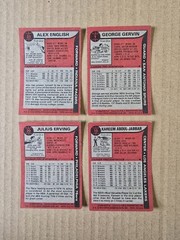 1979-80 Topps Basketball Partial Set 109/132 Alex English RC Kareem Dr J Gervin