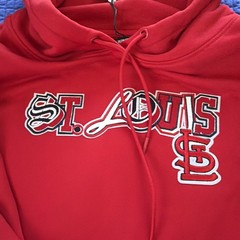 St.Louis Cardinals Women’s Cropped Hoodie Red STL Patch MLB ProStandard NWT XL