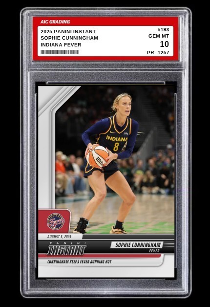 2025 Sophie Cunningham Panini Instant Card #198 Limited Edition 1/1257 Graded 10