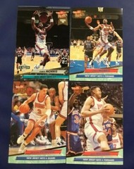 1992-93 Fleer Ultra #119 #120 #316 #208 CHRIS MORRIS,PETROVIC,MAHORN Lot 4 Nets