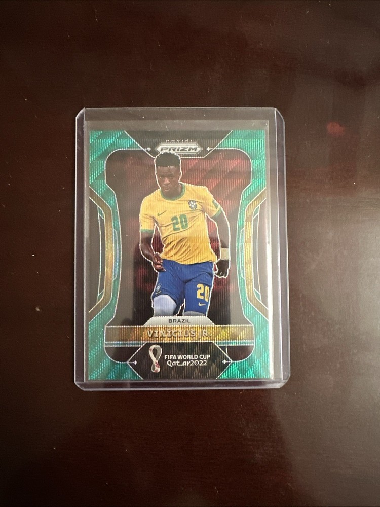 2022 Panini Prizm World Cup Qatar – Vinicius Junior #36 Green Wave Prizm