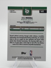 Bill Russell 2026 Topps Chrome Update Basketball True Blue Refractor /150