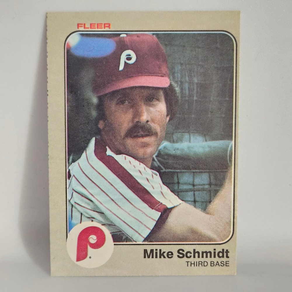 Mike Schmidt Phillies 1983 Fleer Baseball Card #173