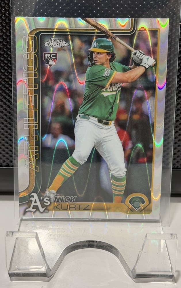 2025 Topps Chrome Update Series – Nick Kurtz #USC178 RayWave Refractor (RC)