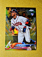 2018 Topps Chrome Ozzie Albies Rookie Gold Refractor /50 RC #72 MINT GRADE ME 💥