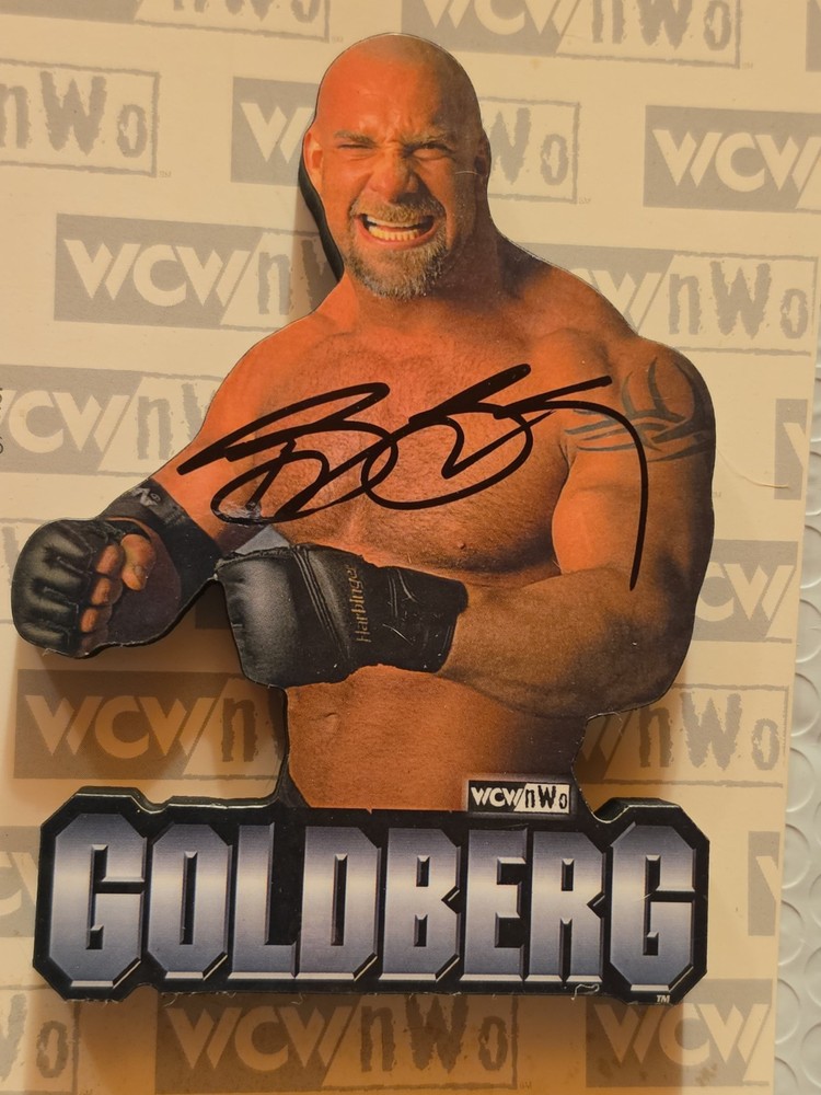 STEVE GOLDBERG SIGNED FUNKY CHUNKY Magnet WCW NWO 3-D Action Goldberg WRESTLER
