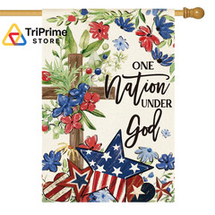 AVOIN colorlife Memorial Day Patriotic 4th of July House Size-28 x 40&Prime;, 4TH