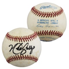 Athletics Mike Gallego Authentic Signed Bobby Brown OAL Baseball BAS #BU64185