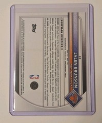 2025/2026 Bowman Jalen Brunson Yellow Paper #d 72/75