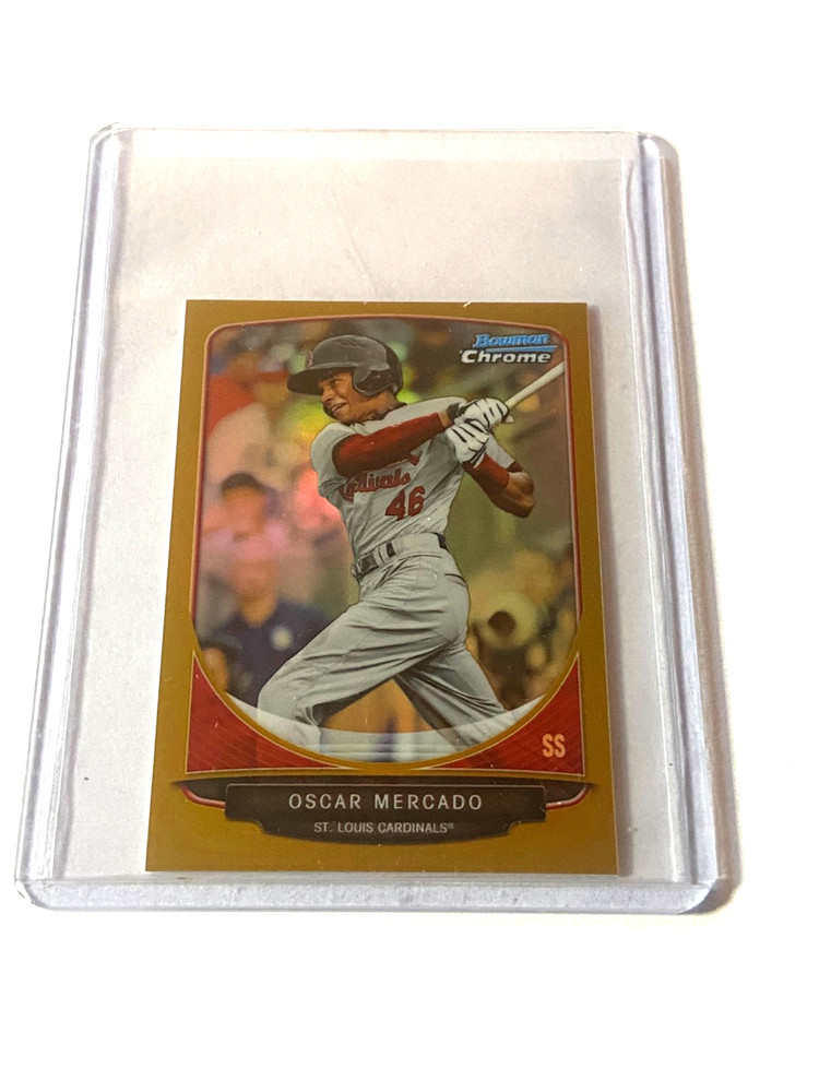 2013 Bowman Chrome Mini Gold Refractor Oscar Mercado RC SP*40/50*