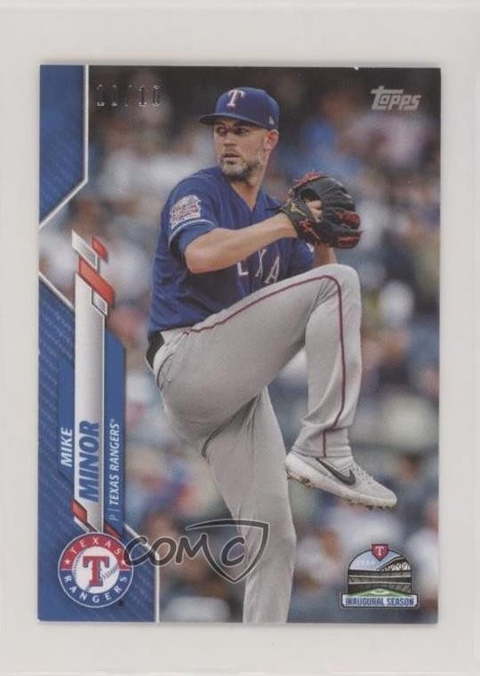 2020 Topps Mini Blue 10/10 Mike Minor #684 n1u