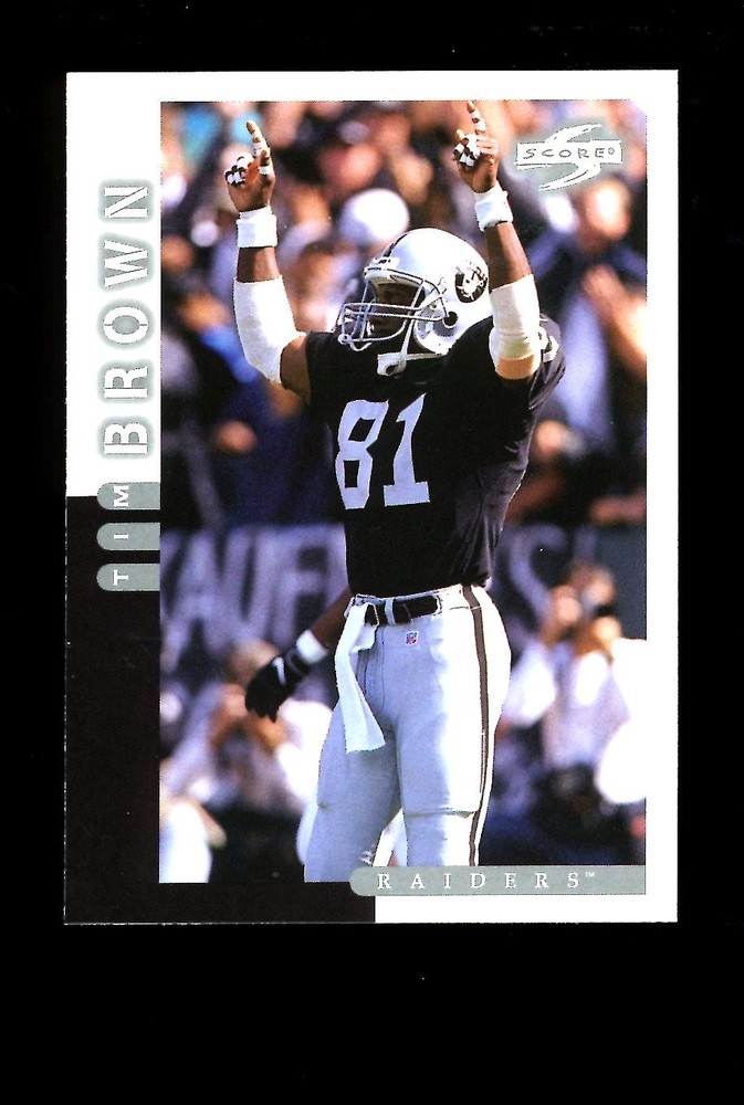 1998 Score #45 Tim Brown Oakland Raiders HOF QTY