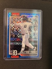 2026 Topps Chrome #35 Gleyber Torres Blue X-Fractors #/150