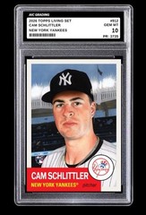 2026 Cam Schlittler MLB Topps Living Set Rookie Card #912 Yankees Graded 10