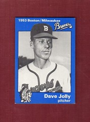 #16 DAVE JOLLY ~ 1953 Boston/Milwaukee Braves