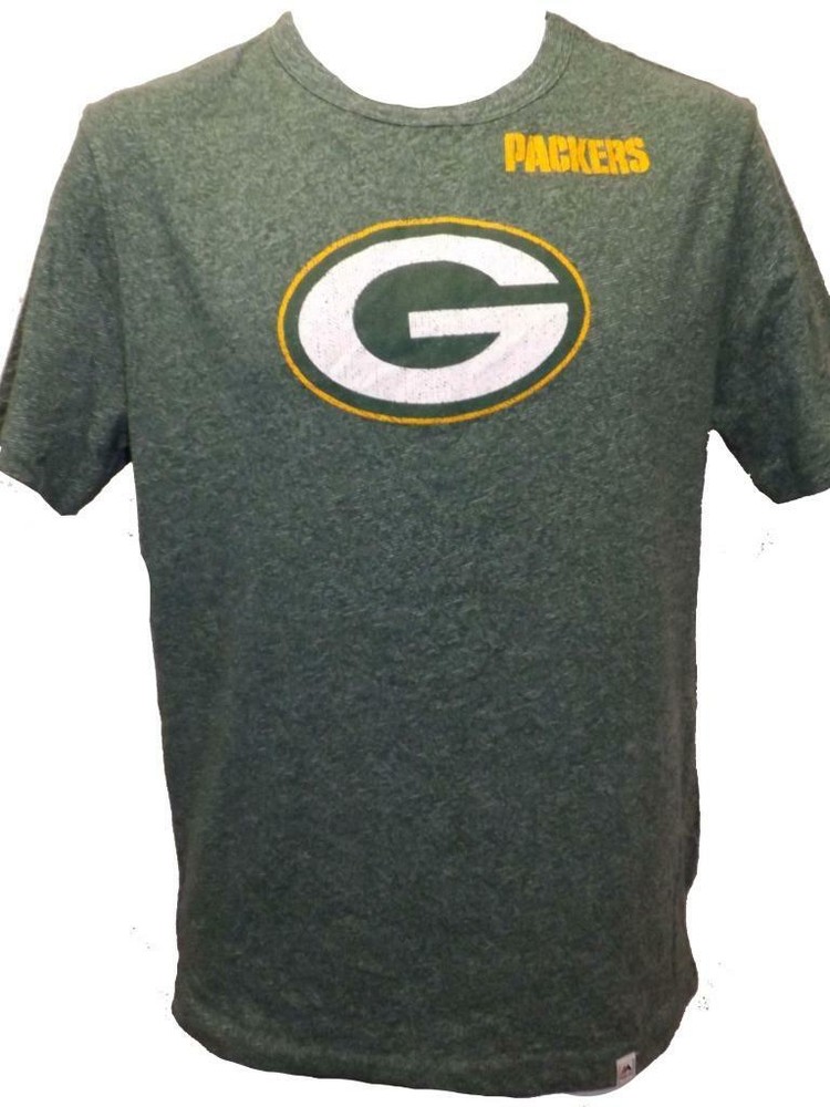 New Green Bay Packers Mens S-M-L-XL-2XL-3XL Heathered Majestic Blend Shirt