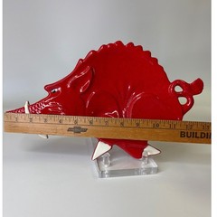 Arkansas Razorbacks Red Ceramic Hog Wild Boar Mascot Sculpture Figurine 11.5in