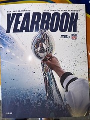 2026 NFL Seattle Seahawks Official Yearbook Super Bowl LX Champions
