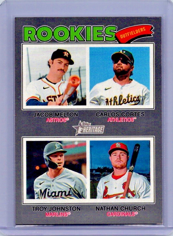 2026 Rookies Outfielders Dark Grey Melton/Cortes/Johnston/Church #373