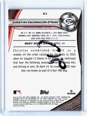2024 Bowman&rsquo;s Best Christian Encarnacion-Strand Rookie Blue X-Fractors #21/150