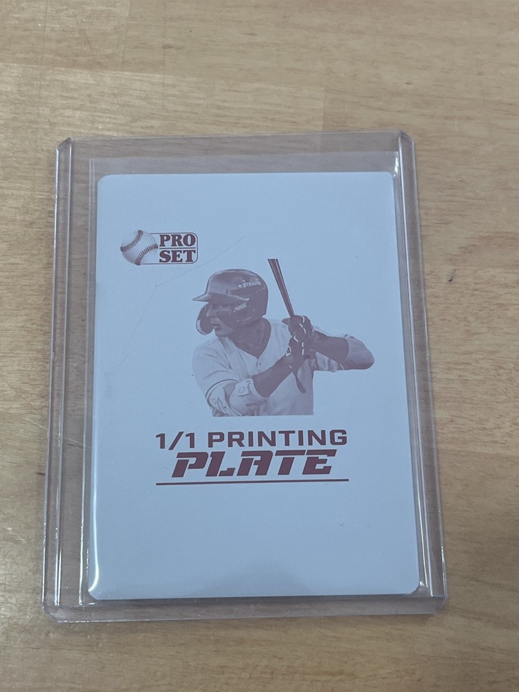 Andrew Fischer 2026 Leaf Pro Set Metal Baseball 1/1 Printing Plate