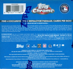 2021 Topps Chrome Platinum Anniversary Baseball Factory Sealed Blue Mega Box