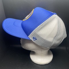 &rsquo;47 Brand Milwaukee Brewers Blue Trucker Snapback Baseball Hat Cap Foam