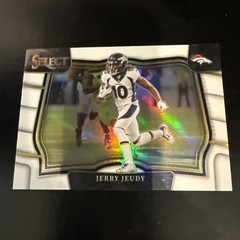 2022 Panini Select – Field Level Jerry Jeudy #486 – White Prizm /35
