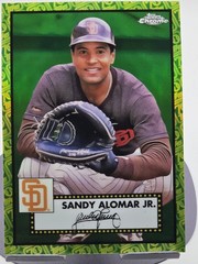 🔥2021 Topps Chrome-Sandy Alomar Jr. #685 Green & Yellow/99🔥