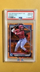 2024 Bowman Draft Sapphire Joswa Lugo Orange /25 PSA 10 Angels BDC-93
