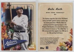 2024 Topps Update Autumn Tales Babe Ruth #AT-32 HOF 1l1a