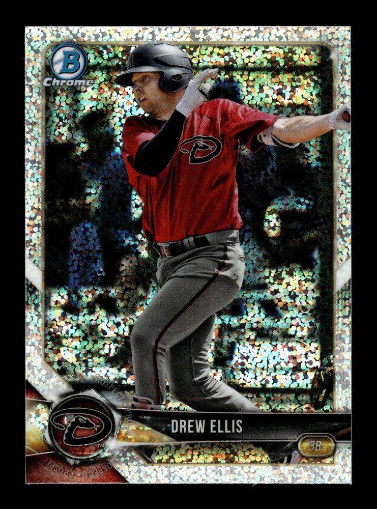 2018 Bowman Chrome Draft Sparkles Refractor Drew Ellis #BDC-21 Diamondbacks