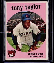 Tony Taylor 1959 Topps #62 Chicago Cubs