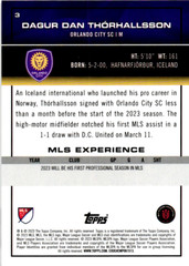 2023 Topps MLS #3 Dagur Dan Thorhallsson