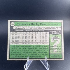 BUCKY DENT #485 1979 Topps New York Yankees